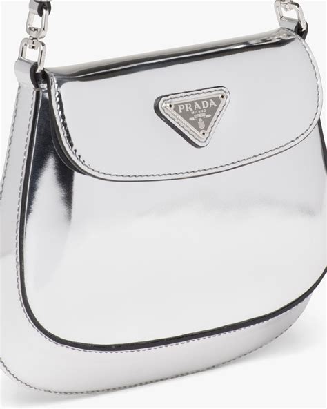 brushed leather mini-bag prada